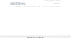 Desktop Screenshot of mcdevittrealtors.com